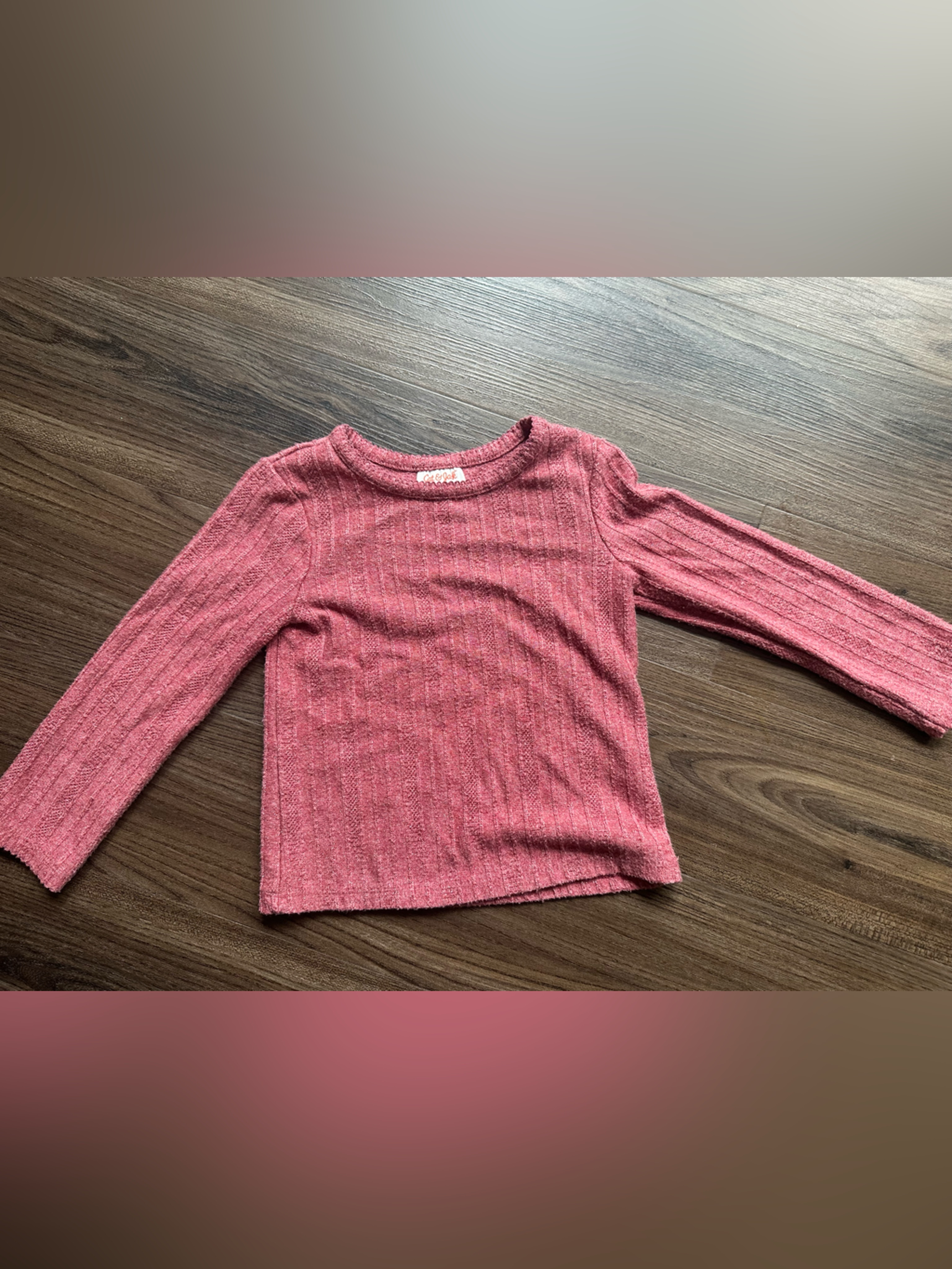 Cat & Jack Toddler 4t Ribbed Crewneck Sweater In Pink